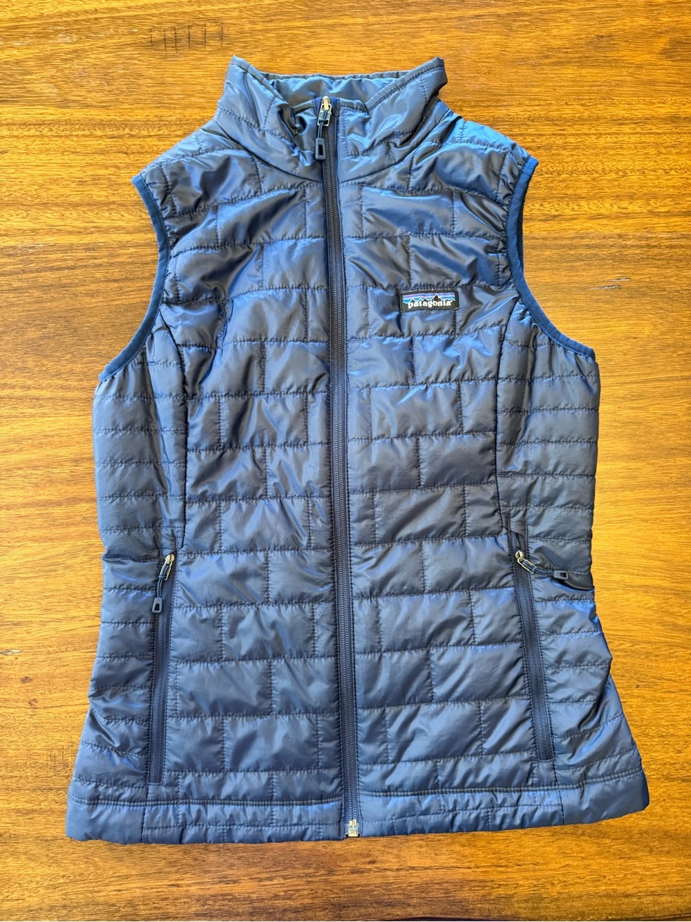 Patagonia Lightweight Quilted Vest - Navy Blue Size XS